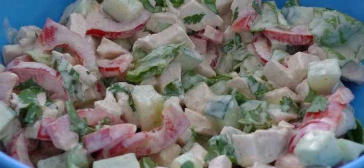 salata z kurczakiem
