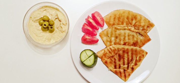 chleb pita z miesem
