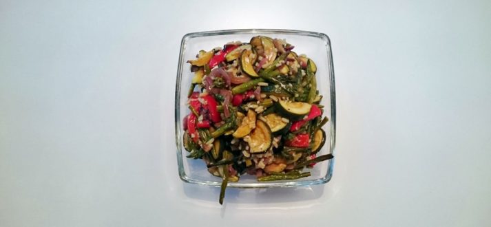 salatka z pieczonych warzyw