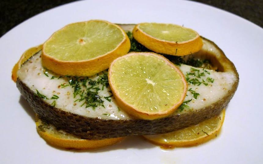 Stek z halibuta z cytryną