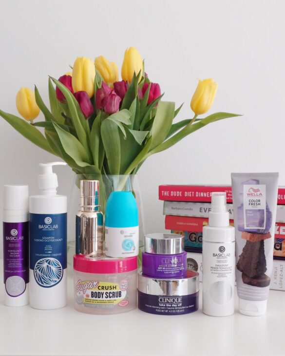 Kosmetyki denko 2026 - BasicLab, Clinique, Dr Dennis Gross i tulipany