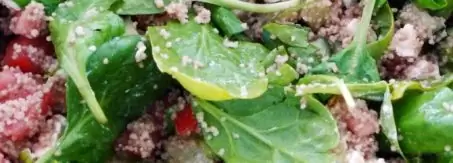 kuskus ze szpinakiem