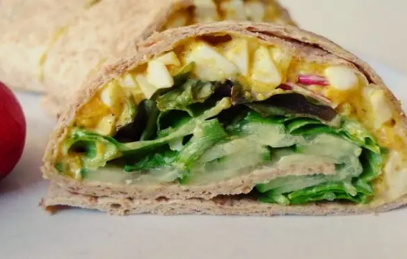 Tortilla z pastą jajeczną