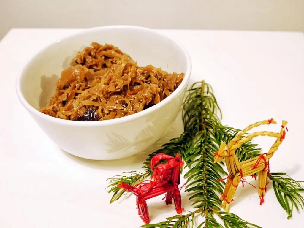 Wigilijna kapusta z grzybami