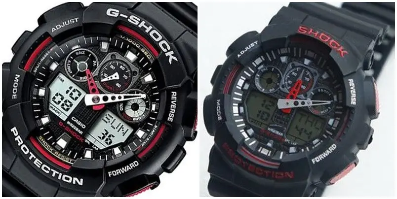 Casio G-Shock Ga-100 porownanie