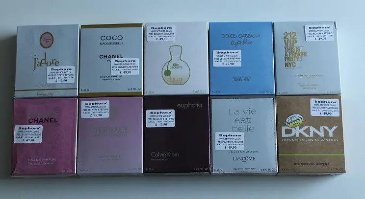 Podróbki perfum 3×20 ml