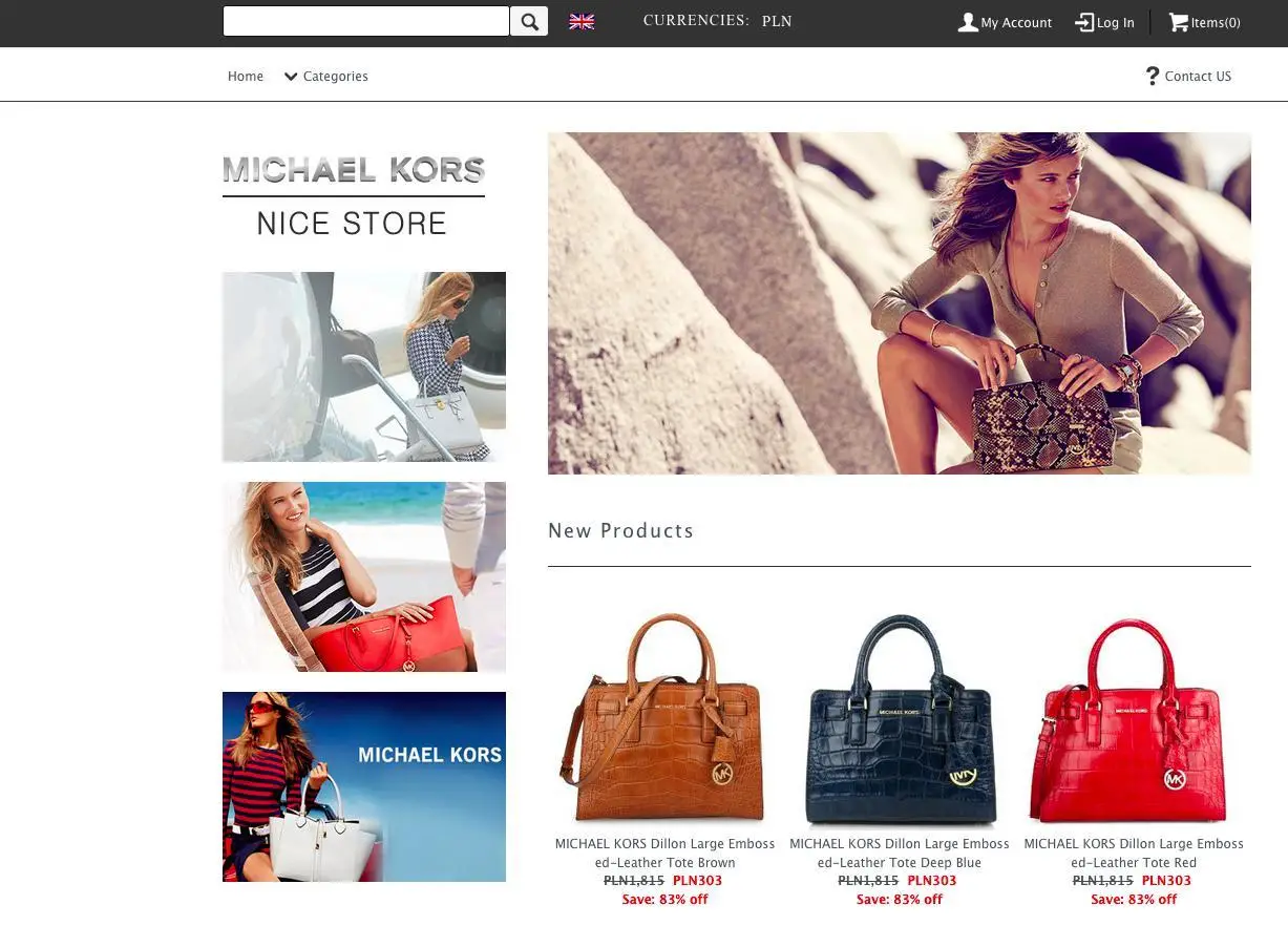 Michaelkorsreal.com sprzedaje podróbki