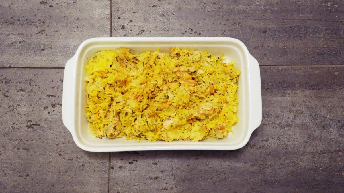 Salmon biryani, czyli ryż z łososiem