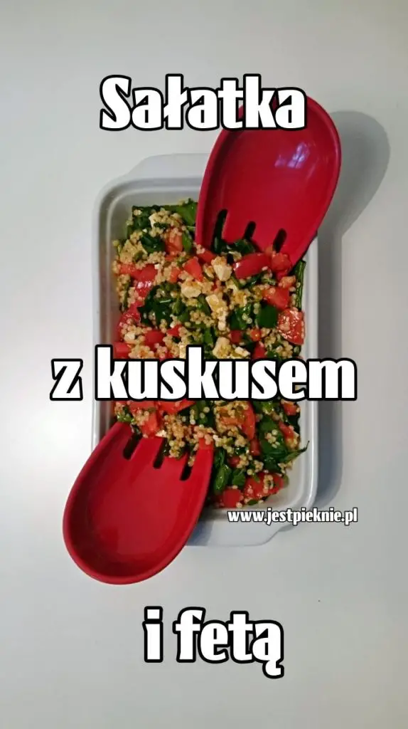 salatka z kuskusem i feta