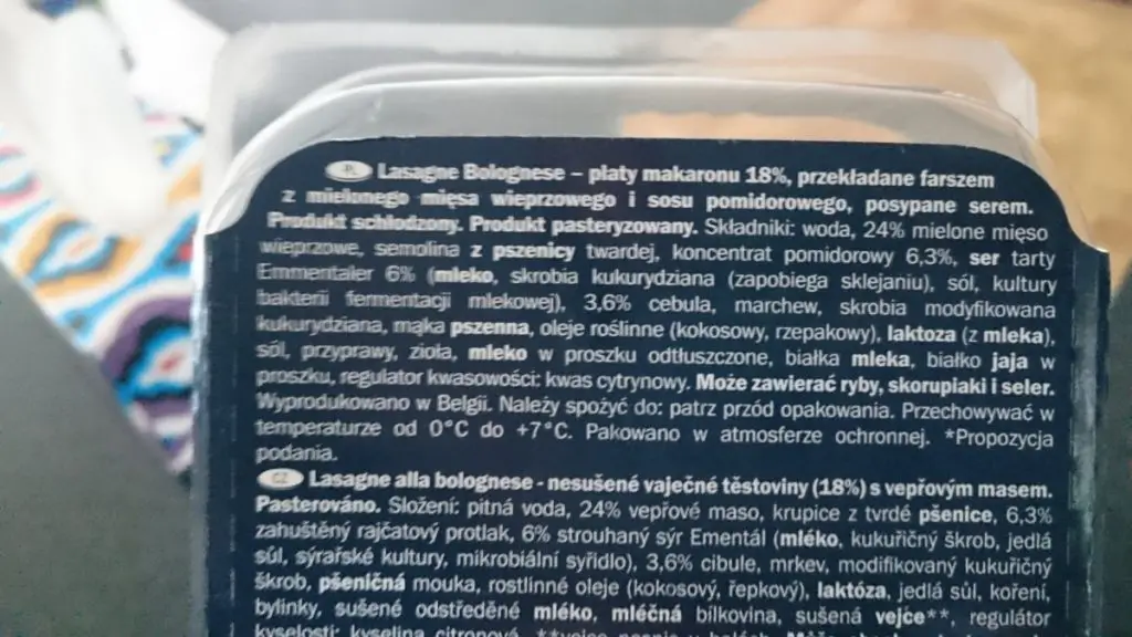 tydzien wloski w lidlu lasagne sklad