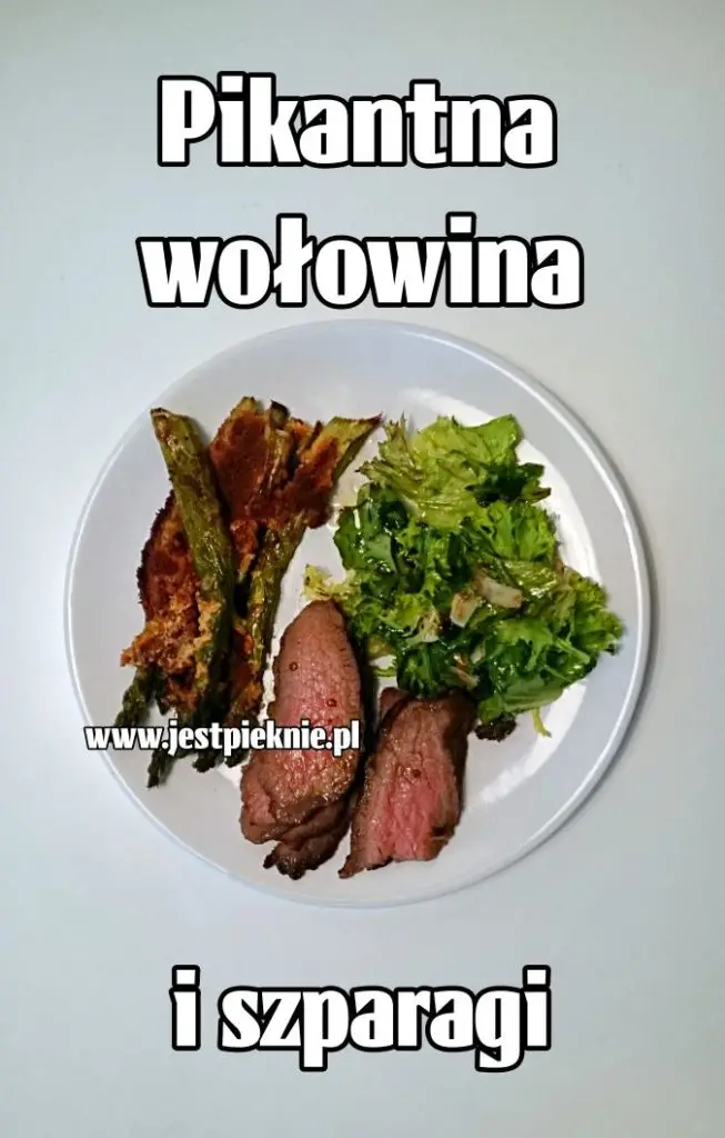 wolowina i szparagi 