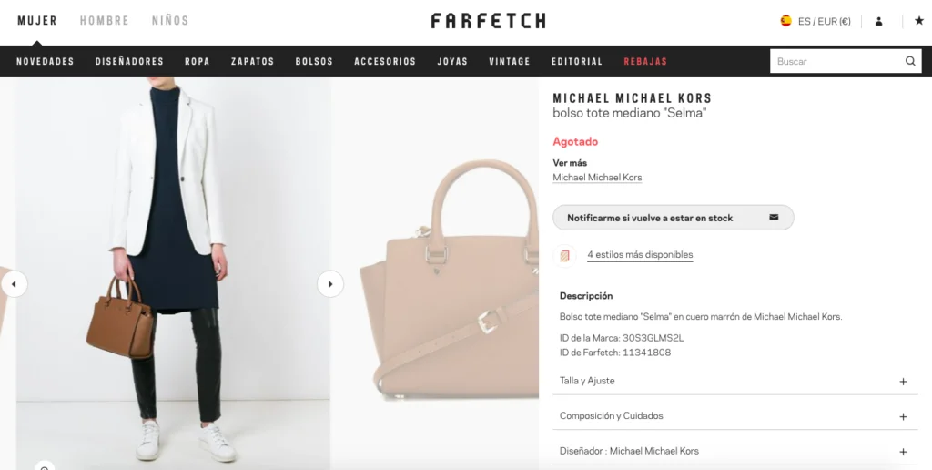 internetowy sklep podrobki screen farfetch