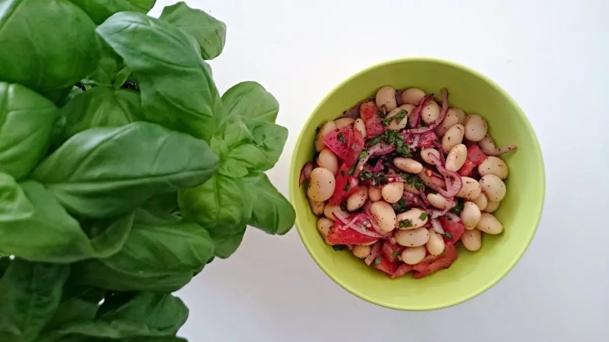 Arabska sałatka z fasolą