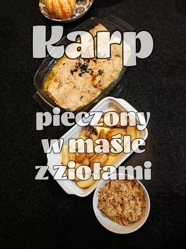 karp pieczony w masle