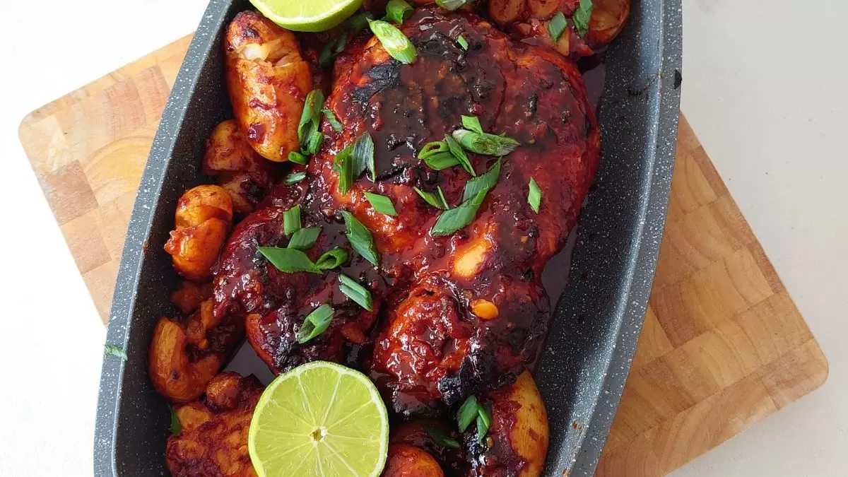 kurczak po koreansku z pasta gochujang