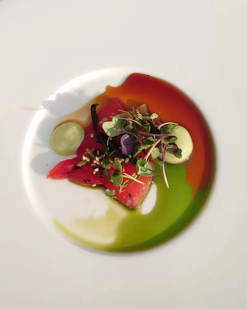 neon bistro popup sashimi