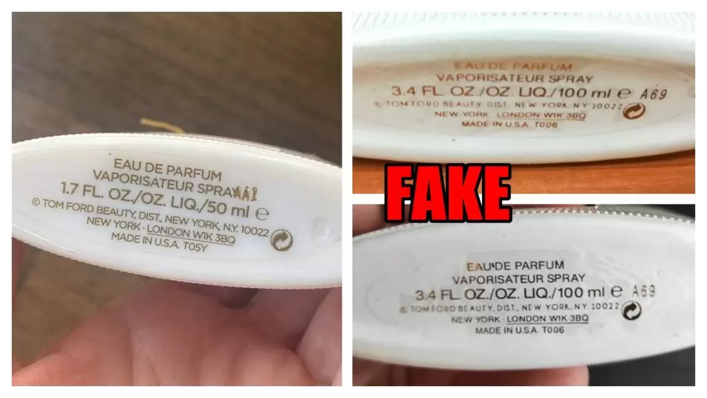 tom ford white patchouli naklejka na spodzie